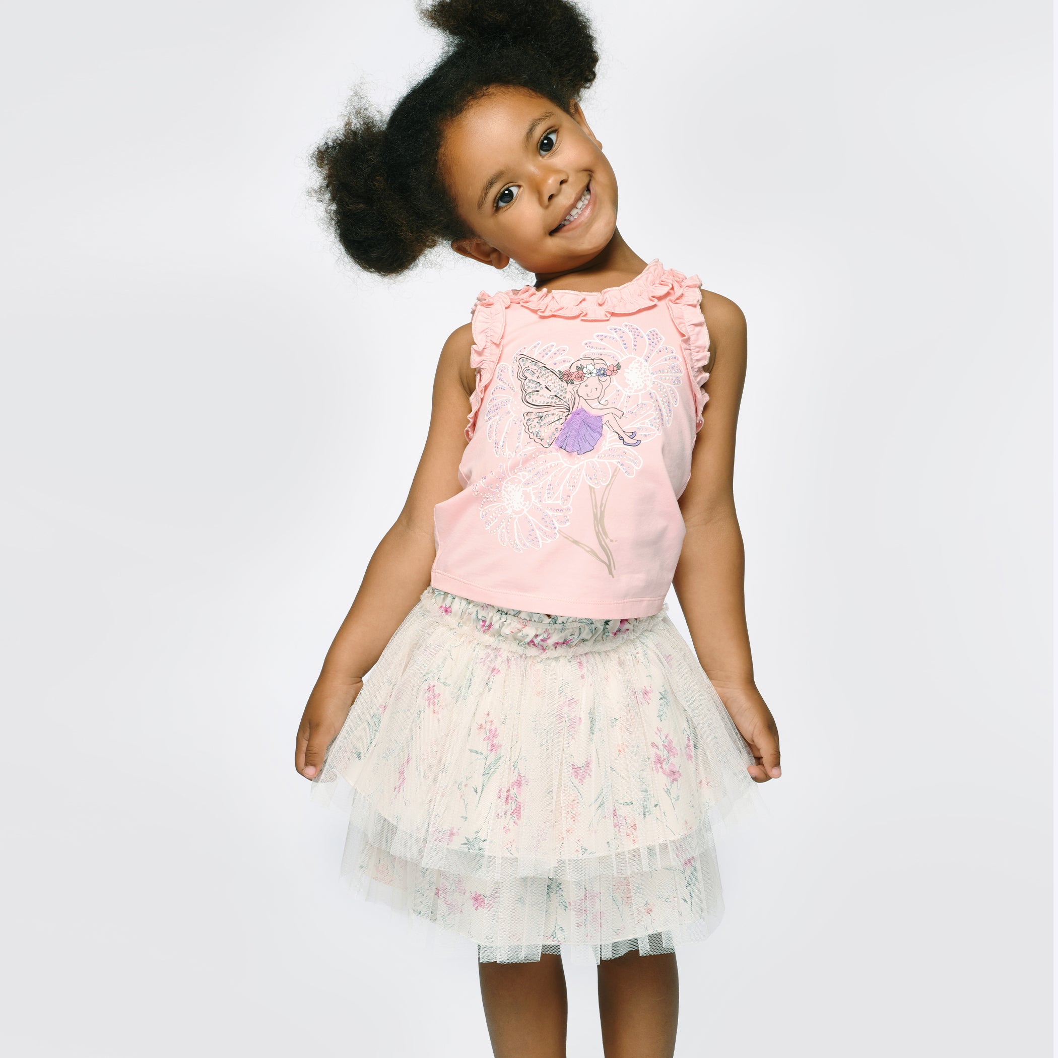 Flowered Tutu Skirt